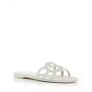 Gucci 'Palma' Mystic White Rubber Slide Sandals Size 37